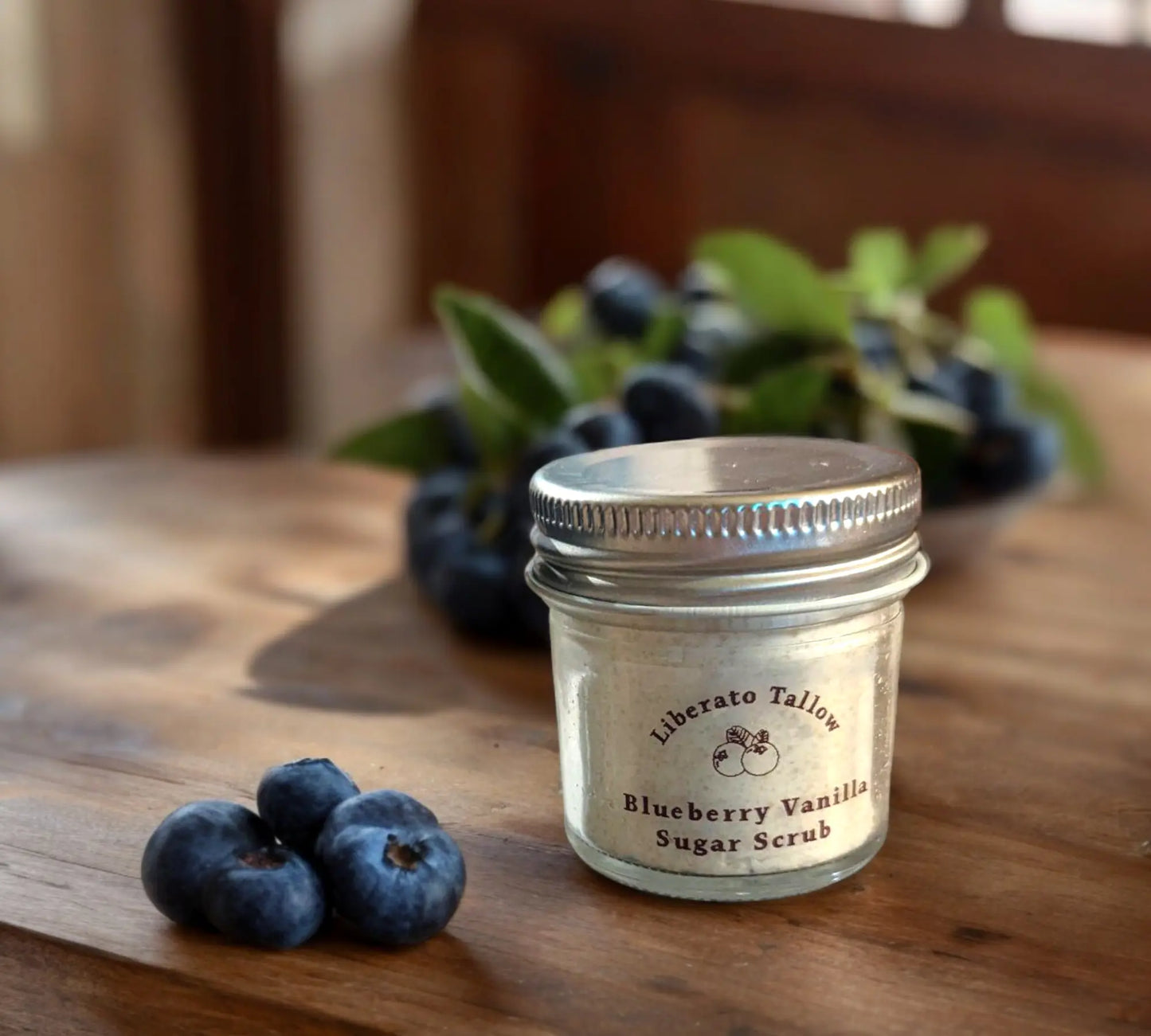 Blueberry Vanilla Sugar Scrub Liberato Tallow