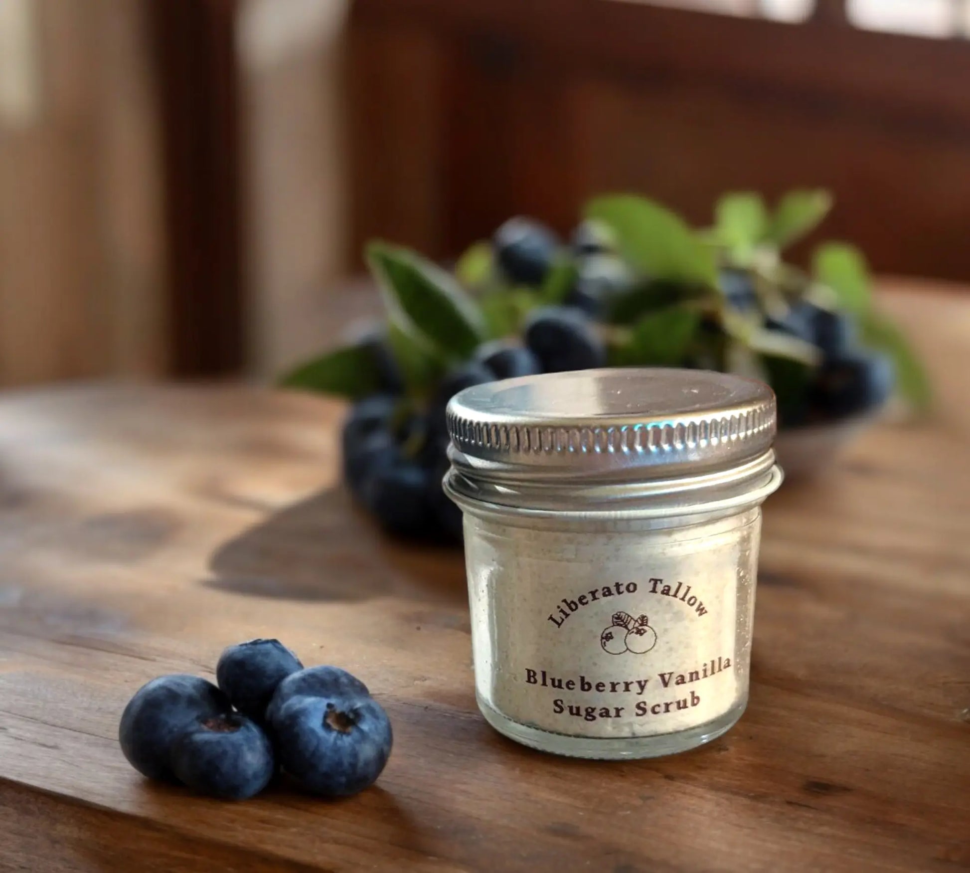 Blueberry Vanilla Sugar Scrub Liberato Tallow