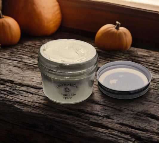 Whipped Pumpkin Spice Tallow Lotion Liberato Tallow