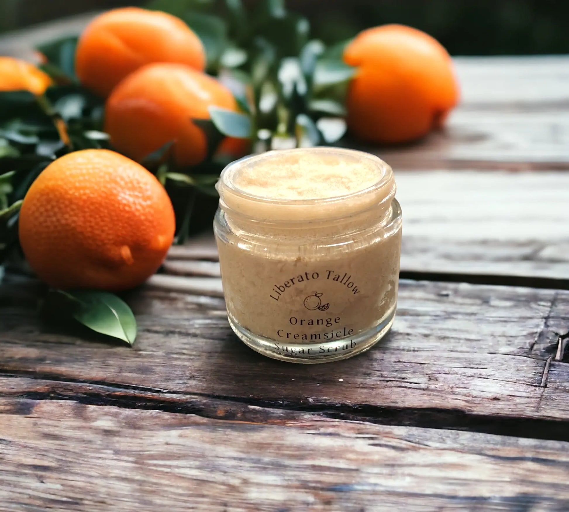 Orange Creamsicle Sugar Scrub Liberato Tallow