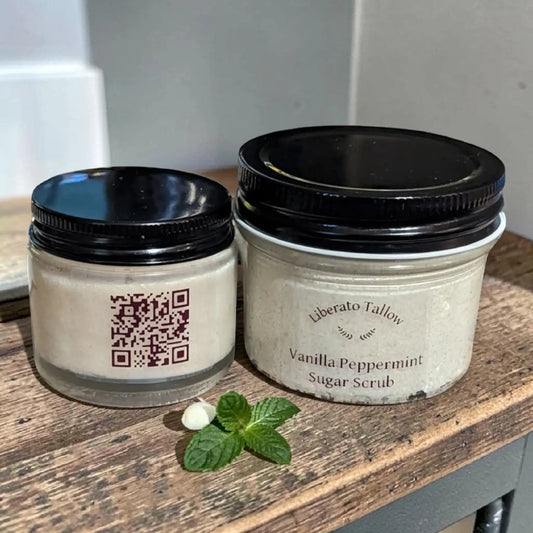 Vanilla Peppermint Sugar Scrub Liberato Tallow