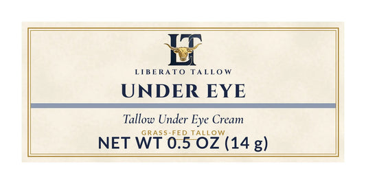 Tallow Under Eye Cream label – front