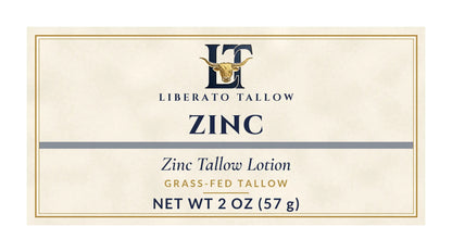 Zinc Tallow Outdoor Lotion 2oz label – front
